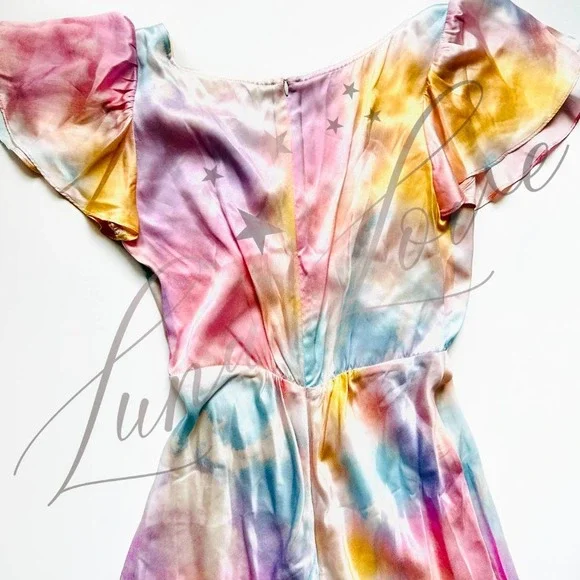 SELKIE The Dopamine Flutter Rainbow Slip Dress (size XS & S) - Picture 9 of 11
